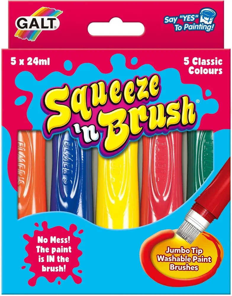 5 Classic Colours Squeeze N Brush