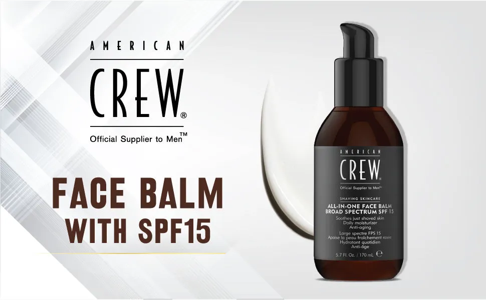 American Crew All In One Face Balm Broad Spectrum SPF 15 170ml