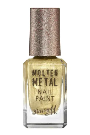 Barry M Molten Metal Nail Paint in Gold Digger