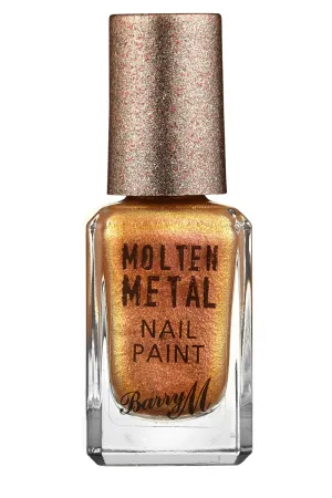 Barry M Molten Metal Nail Paint in Gold Rush