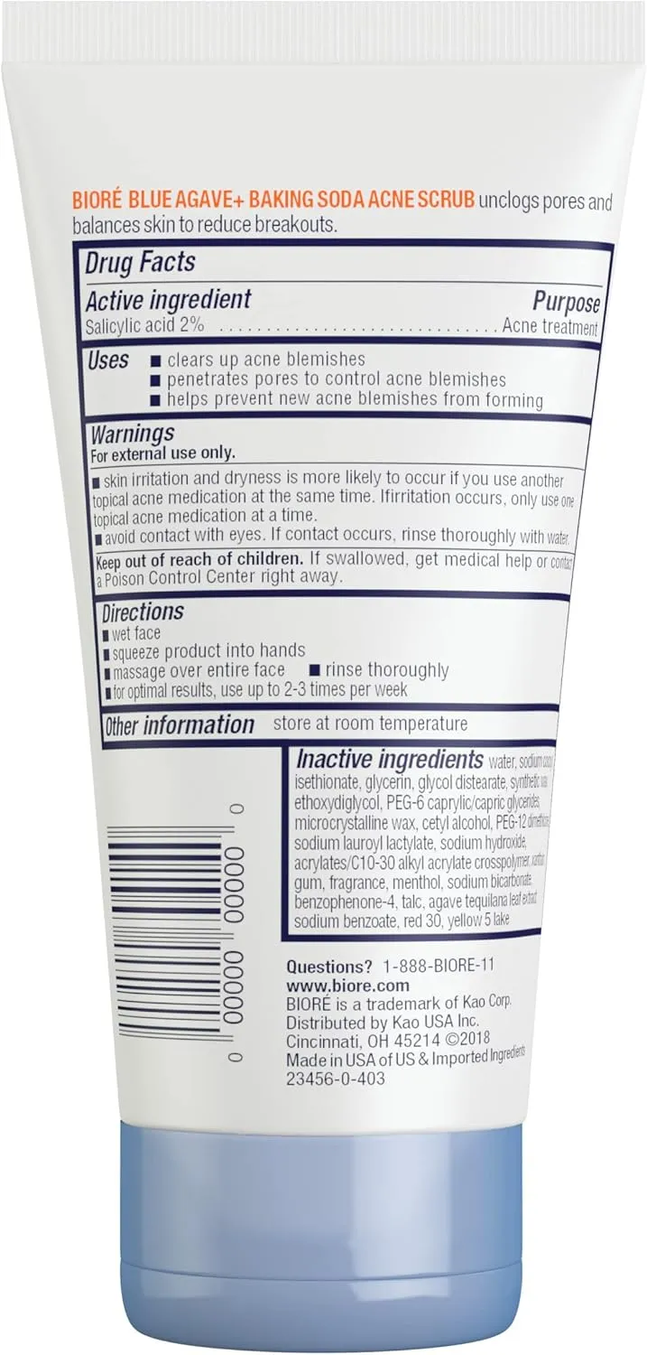 Biore Baking Soda Acne Scrub 127g