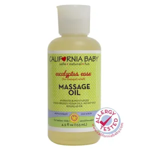 California Baby Massage Oil Eucalyptus Ease - 133mL