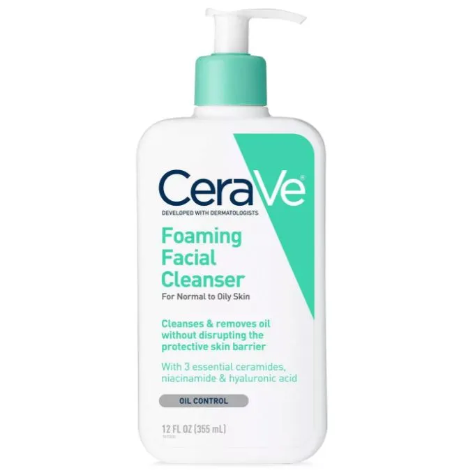 CeraVe Foaming Facial Cleanser for Normal to Oily Skin