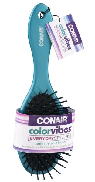 CONAIR - ColorVibes Satin Metallic Finish Smooth and Style Blue - 1 Brush