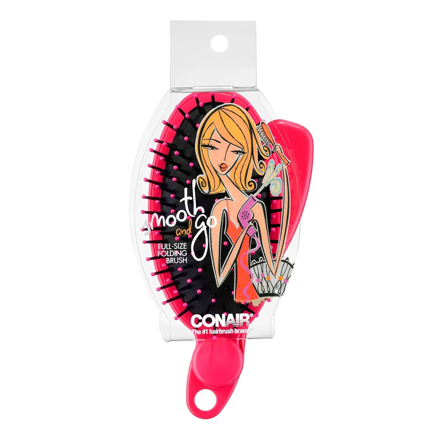 Conair Smooth and Go Full Size Folding Brush