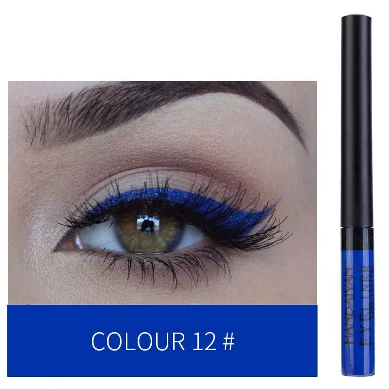 Flytonn-Colorful Liquid Eyeliner Pencil Ultra Thin Soft Matte Eyeliners Waterproof Long-Lasting Quick-Dry No Blooming Eye Makeup Party