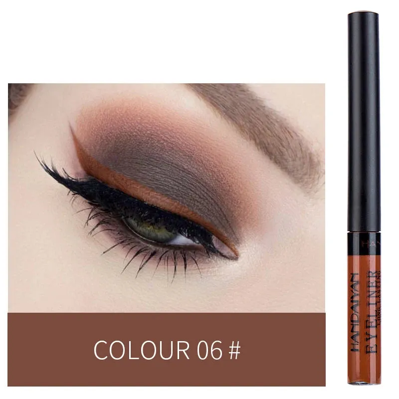 Flytonn-Colorful Liquid Eyeliner Pencil Ultra Thin Soft Matte Eyeliners Waterproof Long-Lasting Quick-Dry No Blooming Eye Makeup Party