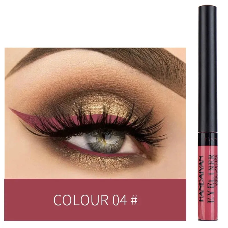 Flytonn-Colorful Liquid Eyeliner Pencil Ultra Thin Soft Matte Eyeliners Waterproof Long-Lasting Quick-Dry No Blooming Eye Makeup Party