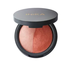 Inika Baked Blush Duo- Burnt Peach 6.5gm