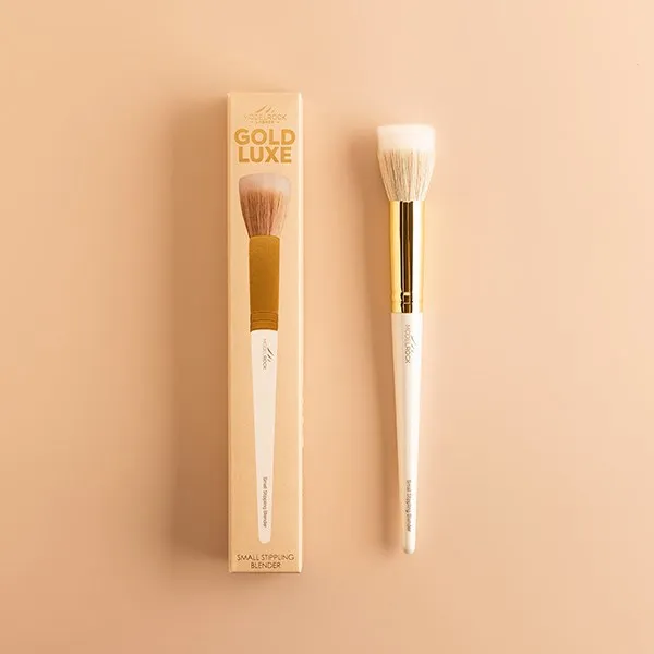 Modelrock Gold Luxe Makeup Brush - Small Stippling Blender Brush