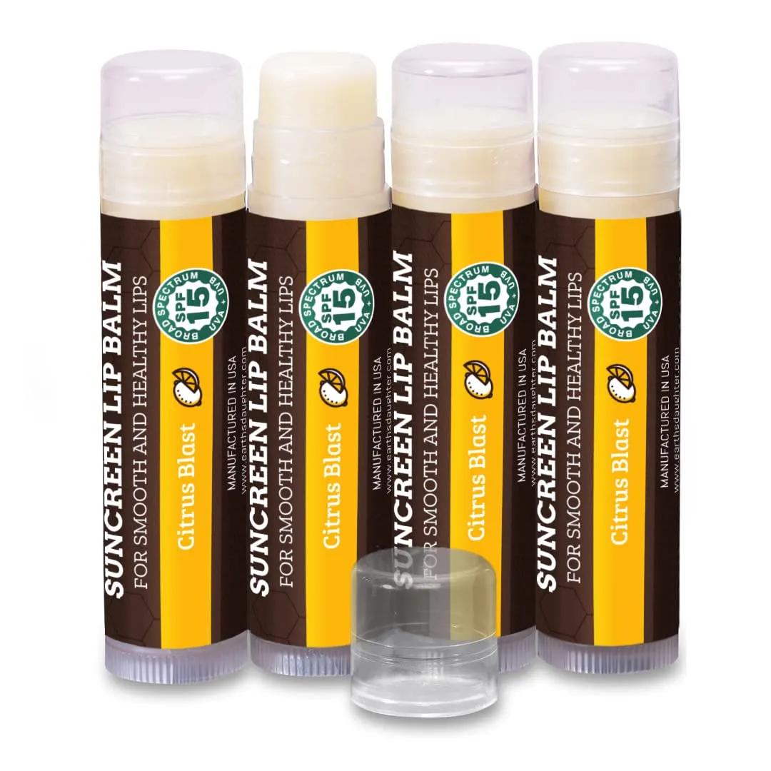 Organic Lip Balm - Best Lip Repair Chapstick for Dry Cracked Lips - Moisturizing Lip Care For Kids And Adults