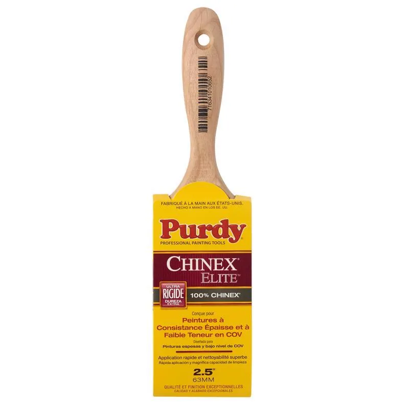 Purdy Chinex Elite Sprig 2-1/2 in. Extra Stiff Flat Trim Paint Brush