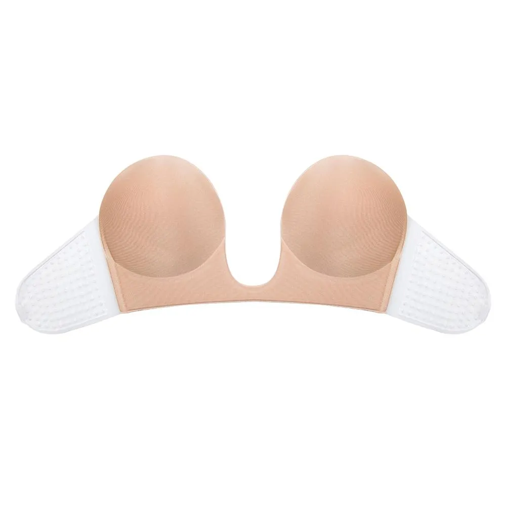 Strapless Silicone Deep U Bra Self-adhesive Gel Sticky Invisible Bra Bra Backless Dress Nude Bra