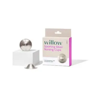 WILLOW Silver Nursing Nipple Shield Cups - 2pk