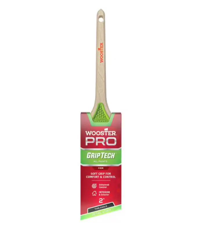 Wooster Grip Tech - Firm Thin Angle Sash Paint Brush - 2 Inch